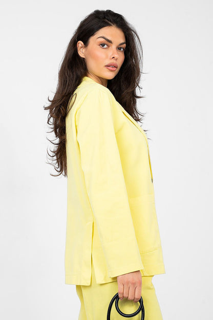   Marynarka Model IT-MA-FL7703.21P Light Yellow - Rue Paris 