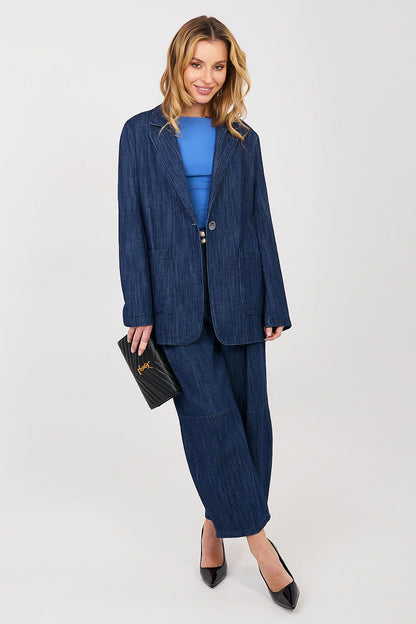   Marynarka Model IT-MA-FL7703.21P Navy - Rue Paris 