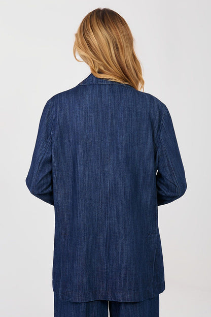   Marynarka Model IT-MA-FL7703.21P Navy - Rue Paris 