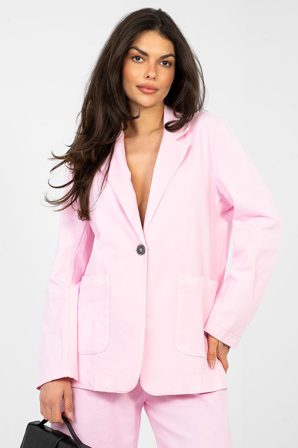   Marynarka Model IT-MA-FL7703.49 Light Pink - Rue Paris 