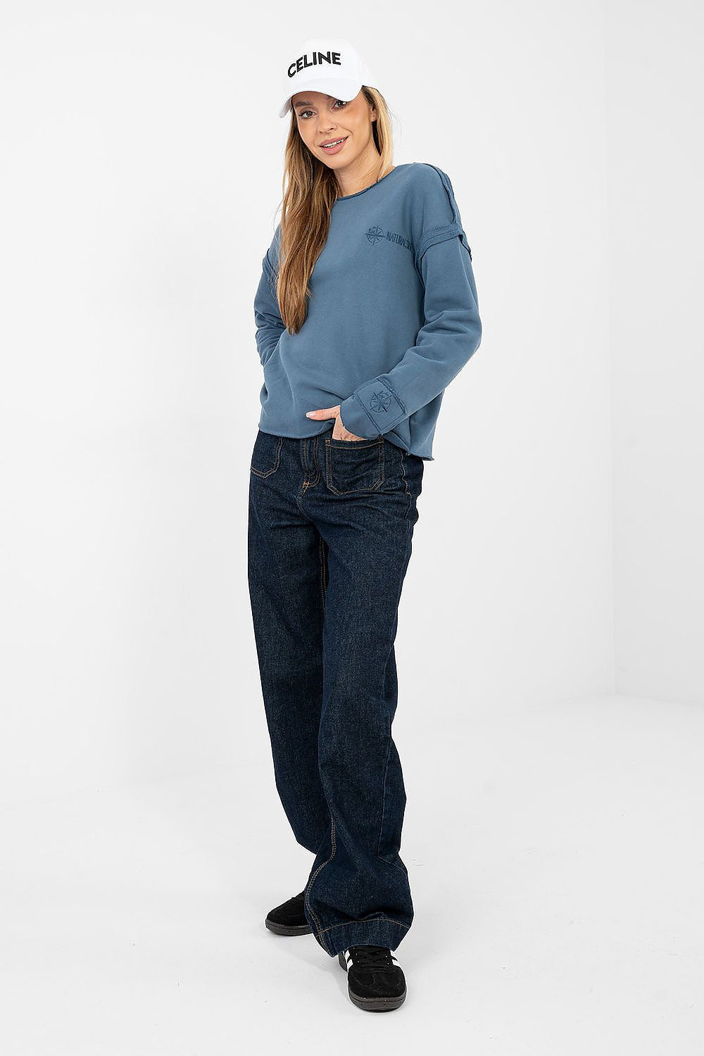   Bluza Damska Model NS-BL-NS2553.16 Dark Blue - Factory Price 