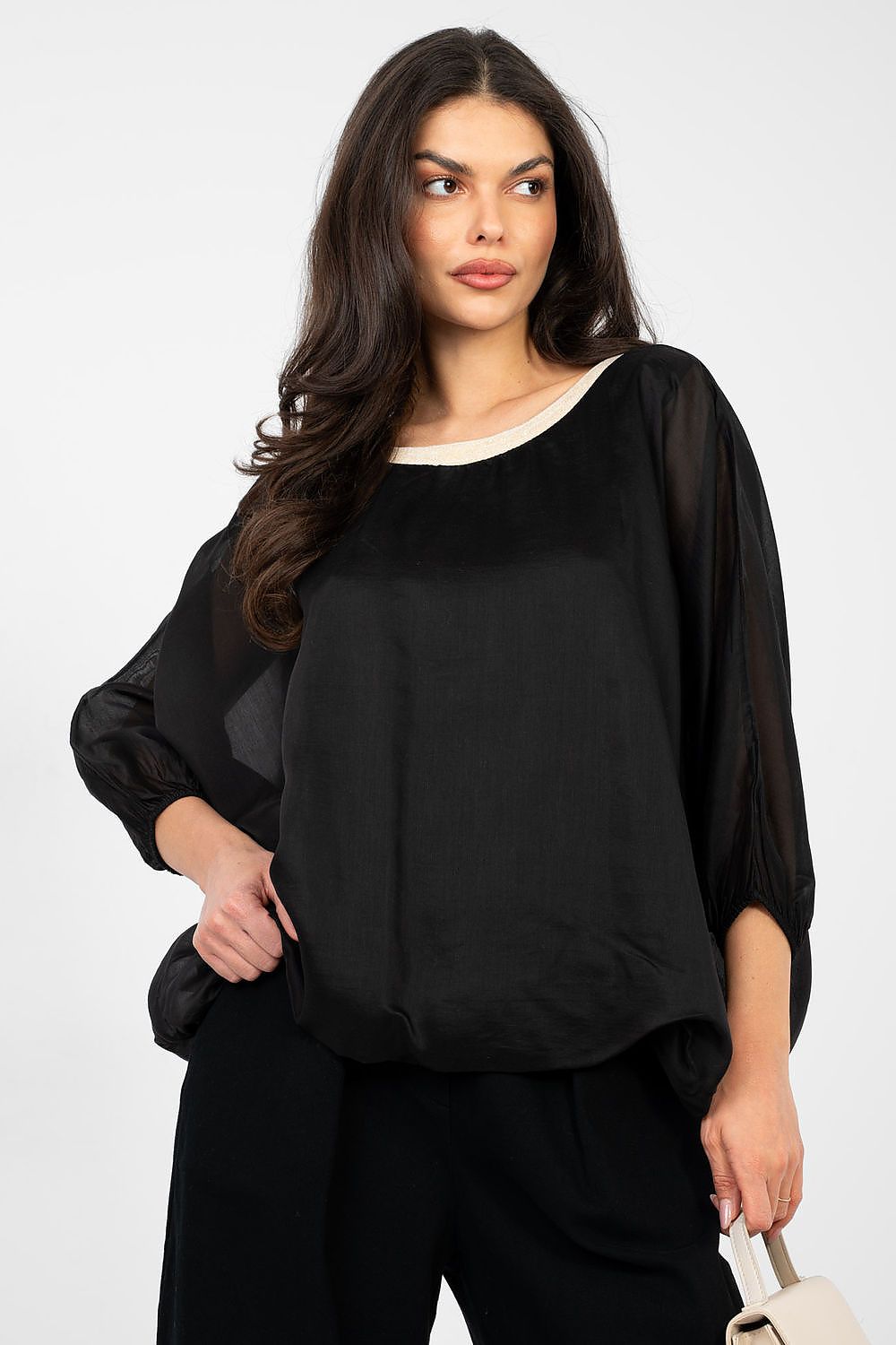  Bluzka Model IT-BZ-18868.81 Black - Italy Moda 