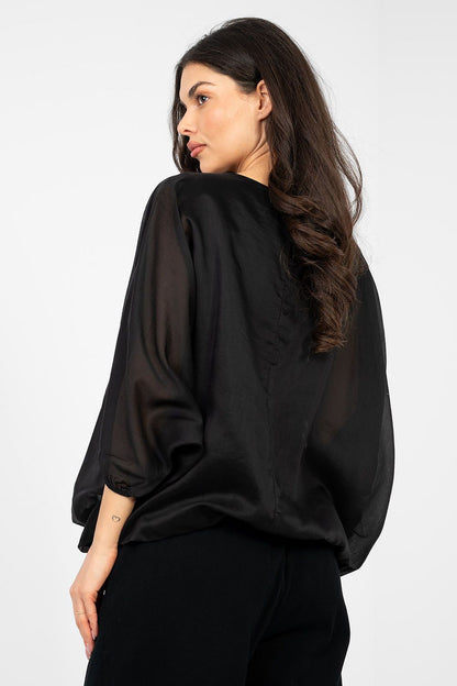   Bluzka Model IT-BZ-18868.81 Black - Italy Moda 