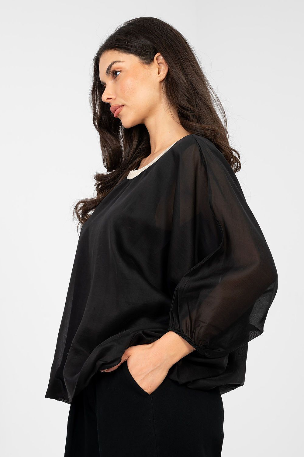   Bluzka Model IT-BZ-18868.81 Black - Italy Moda 