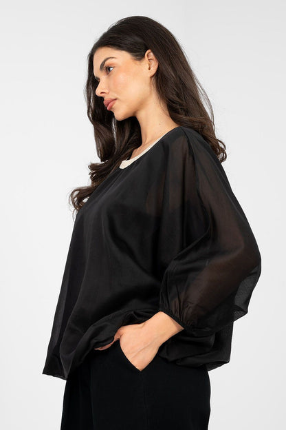  Bluzka Model IT-BZ-18868.81 Black - Italy Moda 