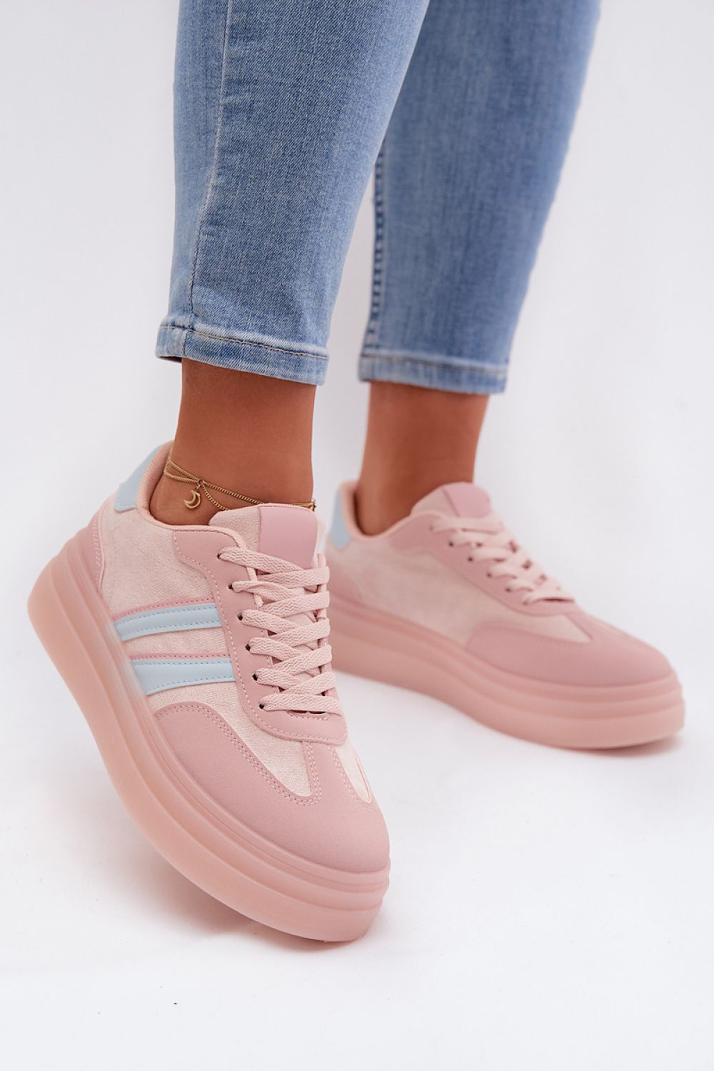   Buty Sportowe Model Galleria A021 Pink - Step in style 