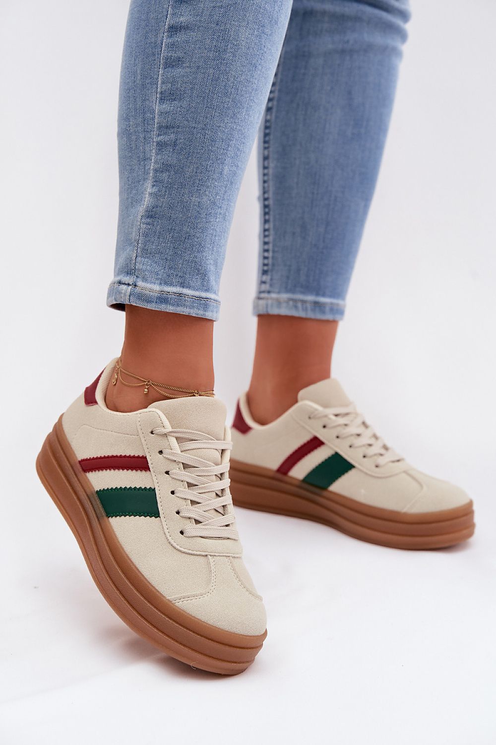   Buty Sportowe Model Janivelle 25SP26-9086 Beige - Step in style 