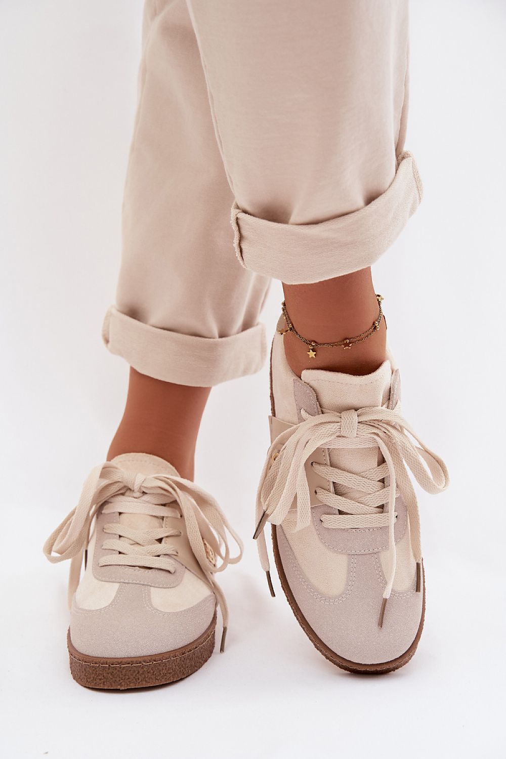   Buty Sportowe Model Kalirina 9016 Beige - Step in style 