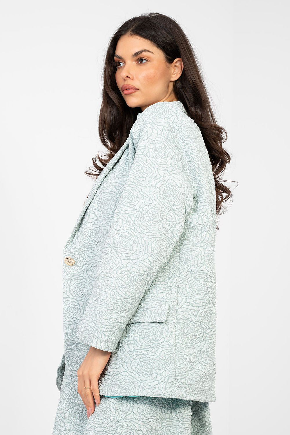   Marynarka Model IT-MA-21839.10 Mint - Rue Paris 