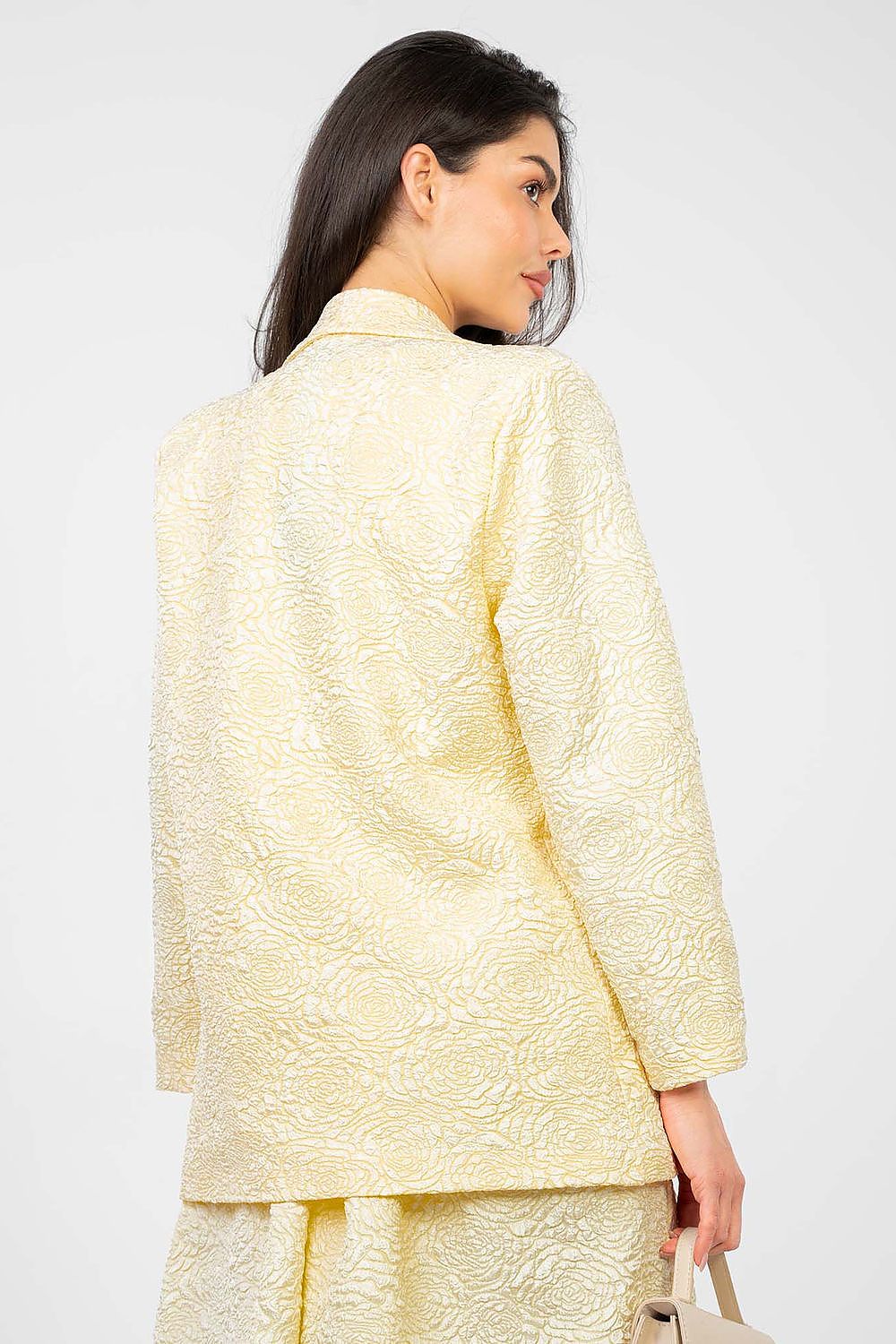   Marynarka Model IT-MA-21839.10 Light Yellow - Rue Paris 