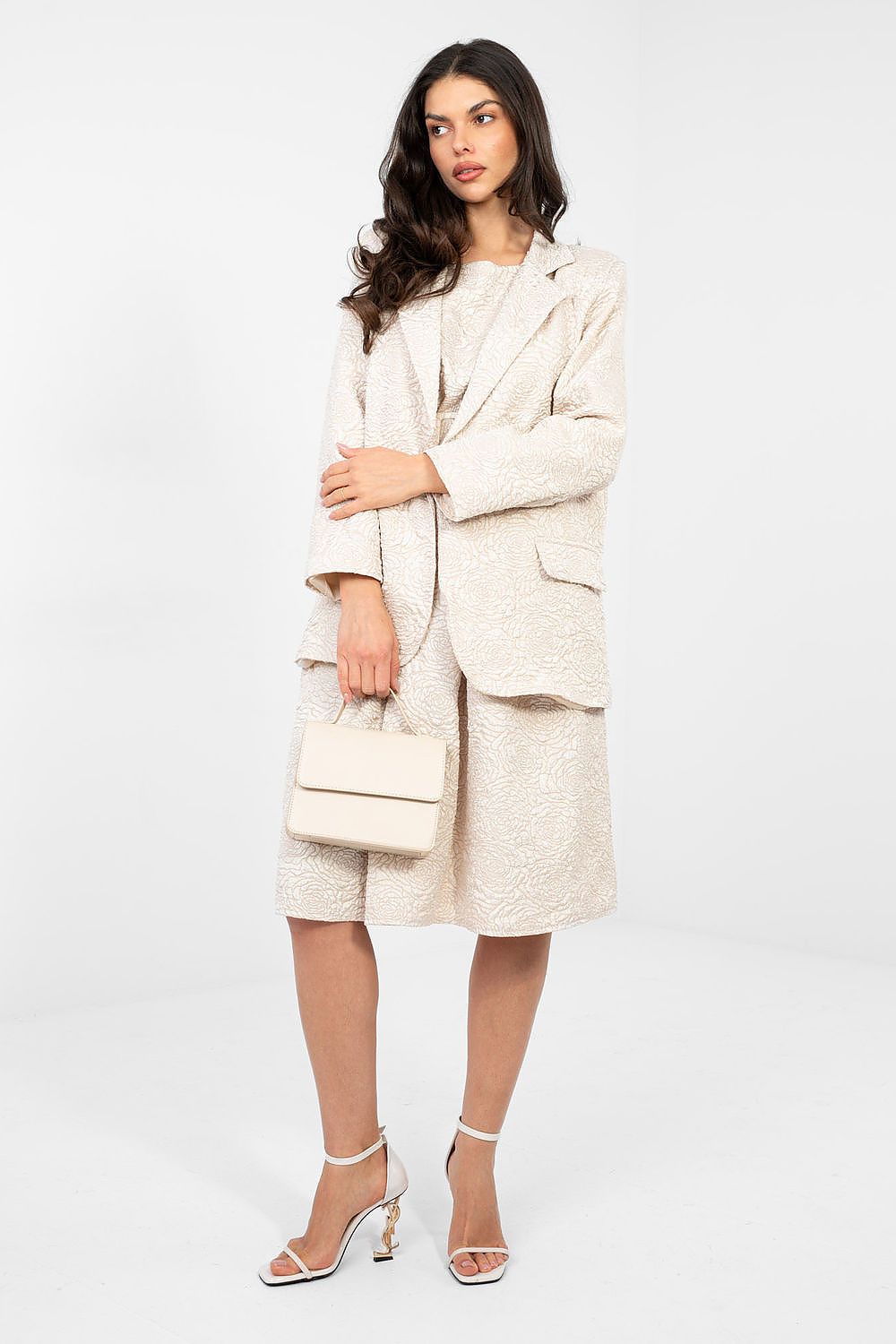   Marynarka Model IT-MA-21839.10 Light Beige - Rue Paris 