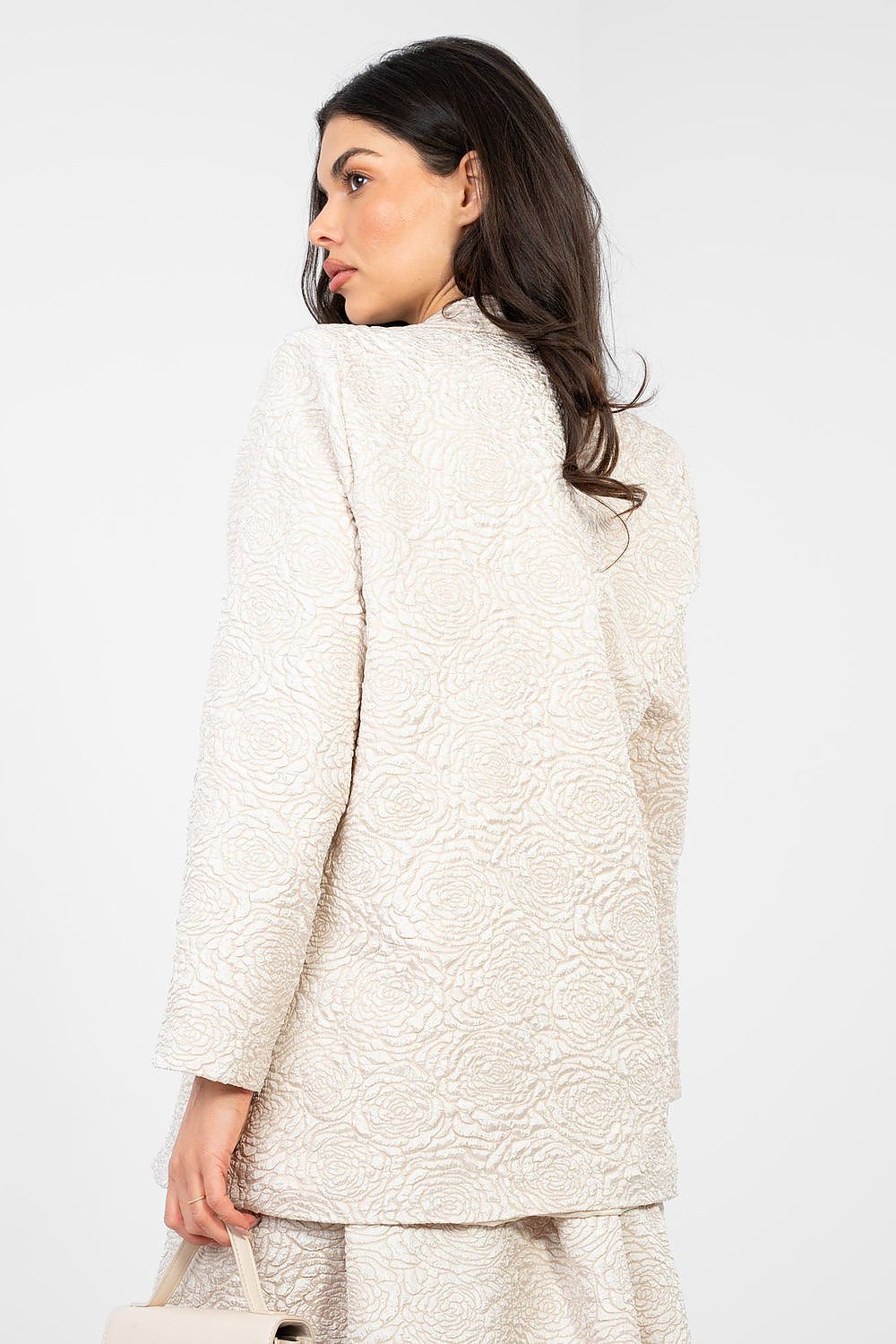   Marynarka Model IT-MA-21839.10 Light Beige - Rue Paris 
