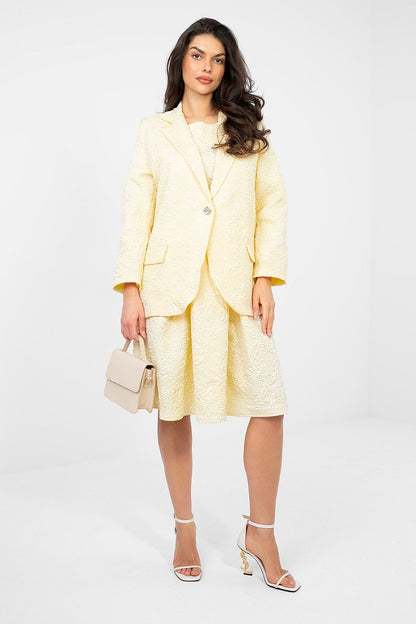   Marynarka Model IT-MA-21839.10 Light Yellow - Rue Paris 