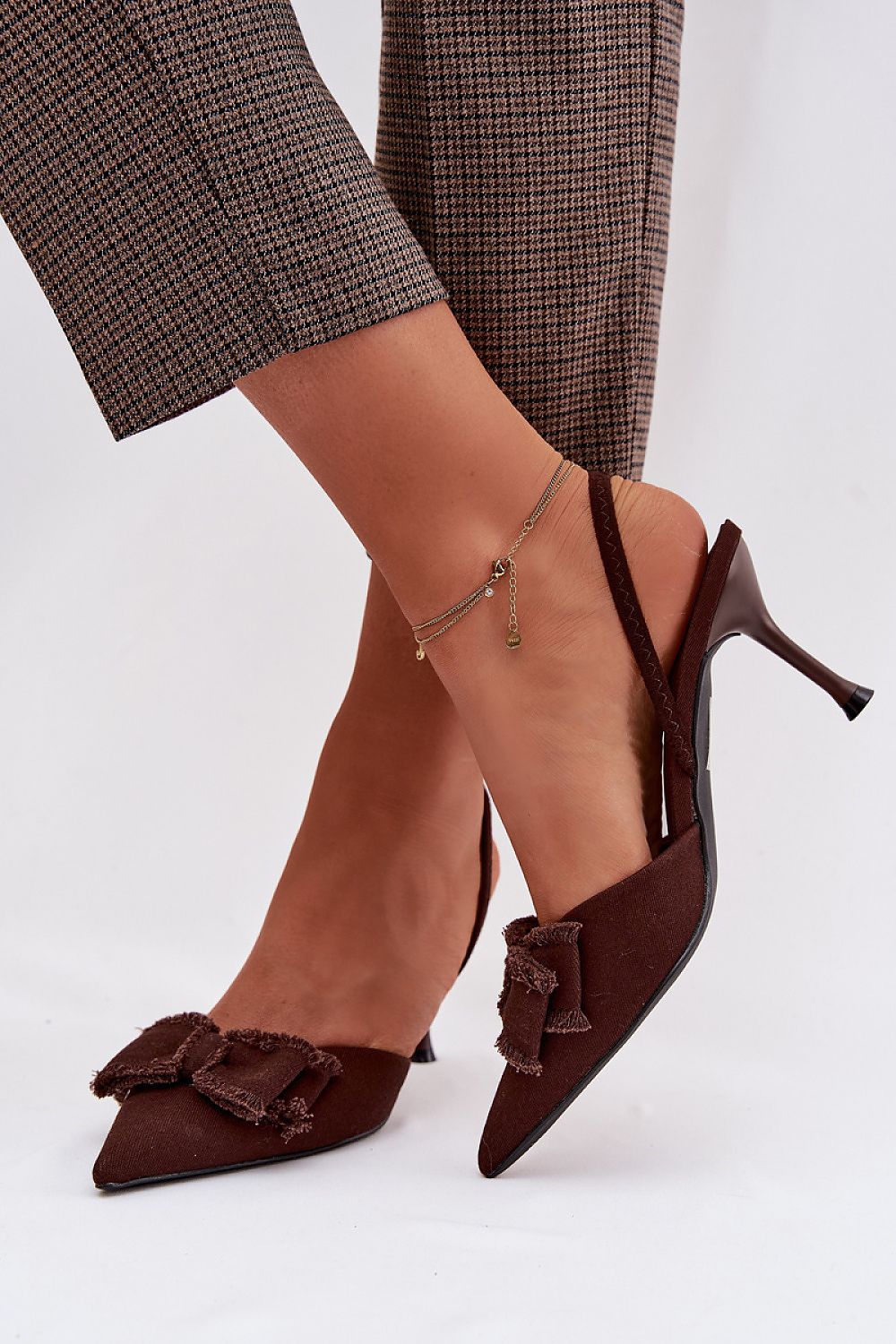  Sandały Model Hestia 100-479 Czekolada - Step in style 