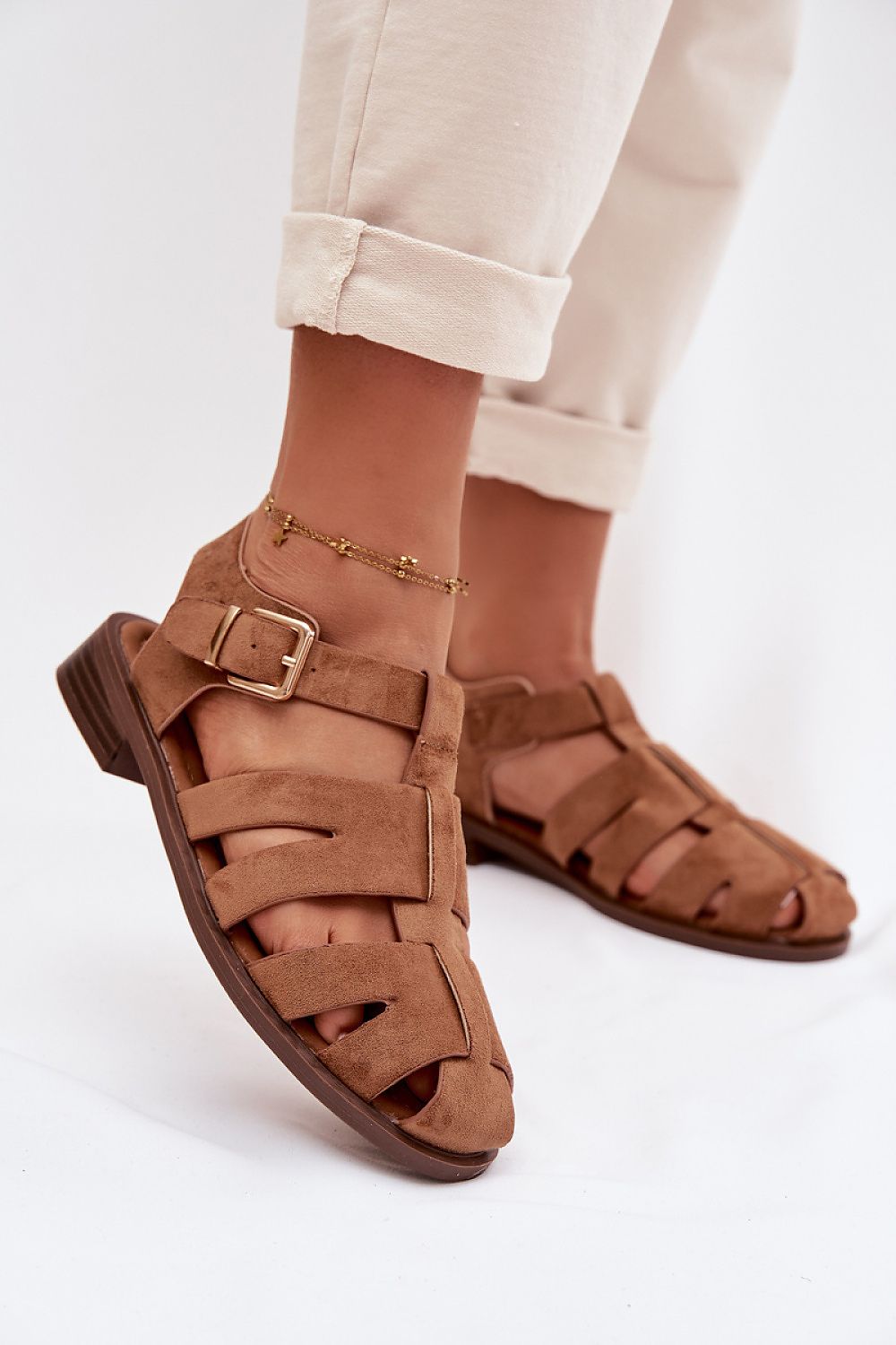  Sandały Model Janessa 3277 Camel - Step in style 