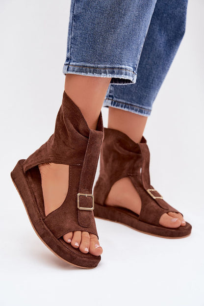  Sandały Model Coralya NN624 Czekolada - Step in style 