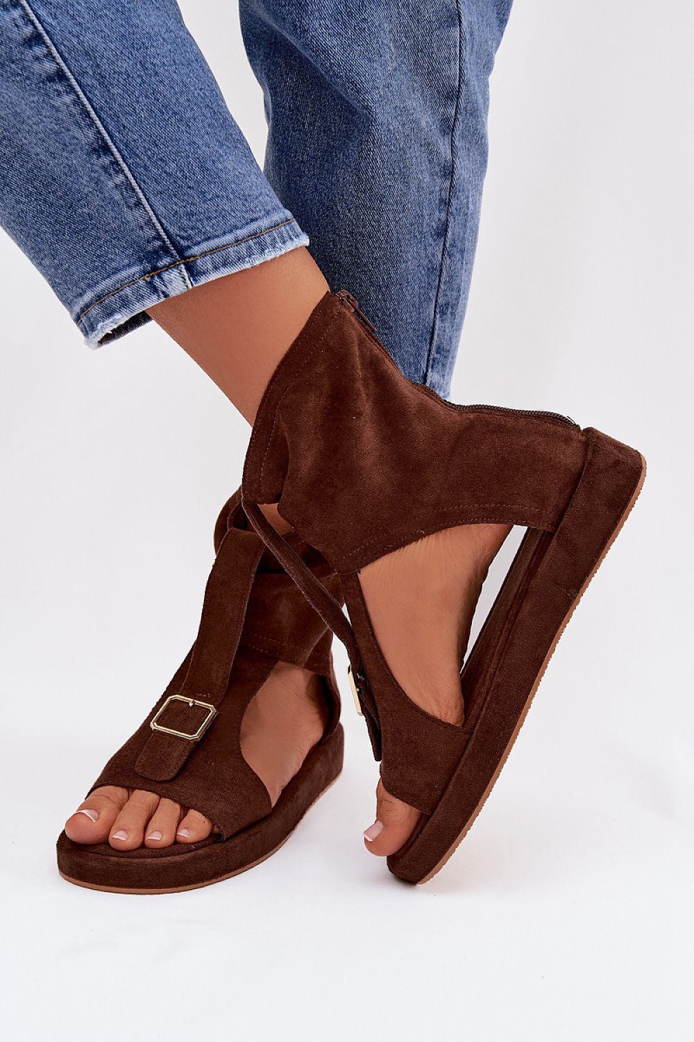  Sandały Model Coralya NN624 Czekolada - Step in style 