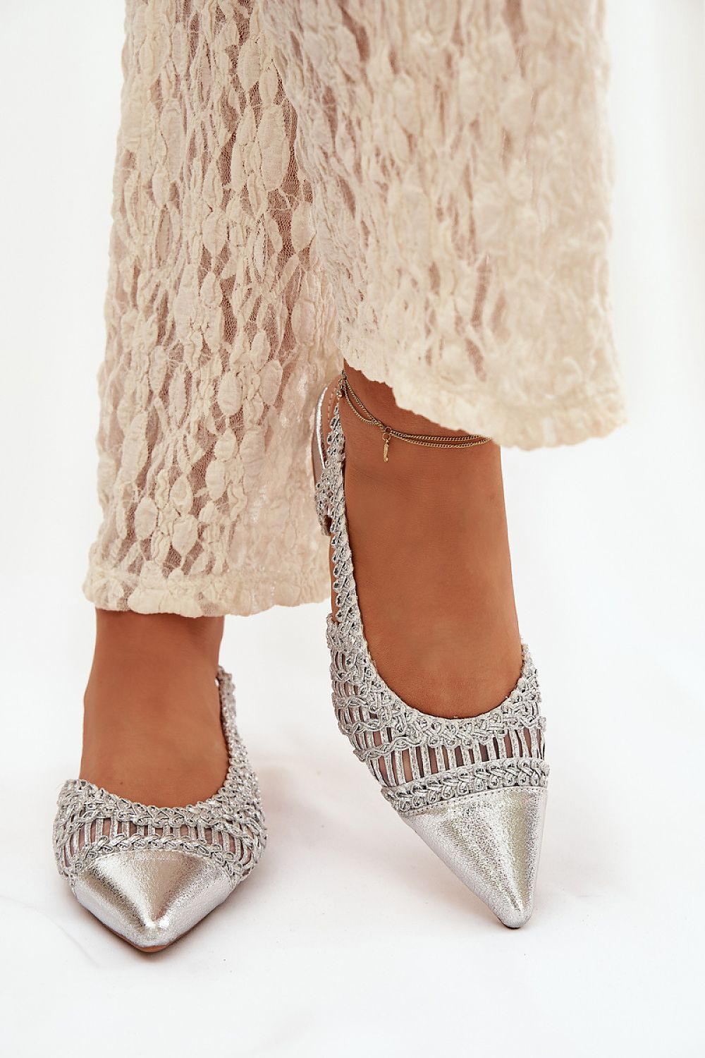  Sandały Model Nivorra QQ-216 Silver - Step in style 