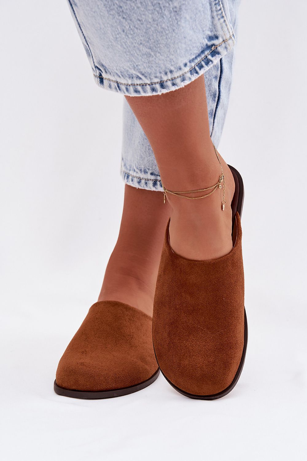  Sandał Klapki Model Veronelle DM505 Camel - Step in style 