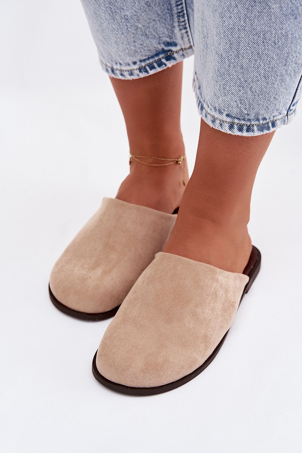  Sandał Klapki Model Veronelle DM505 Beige - Step in style 