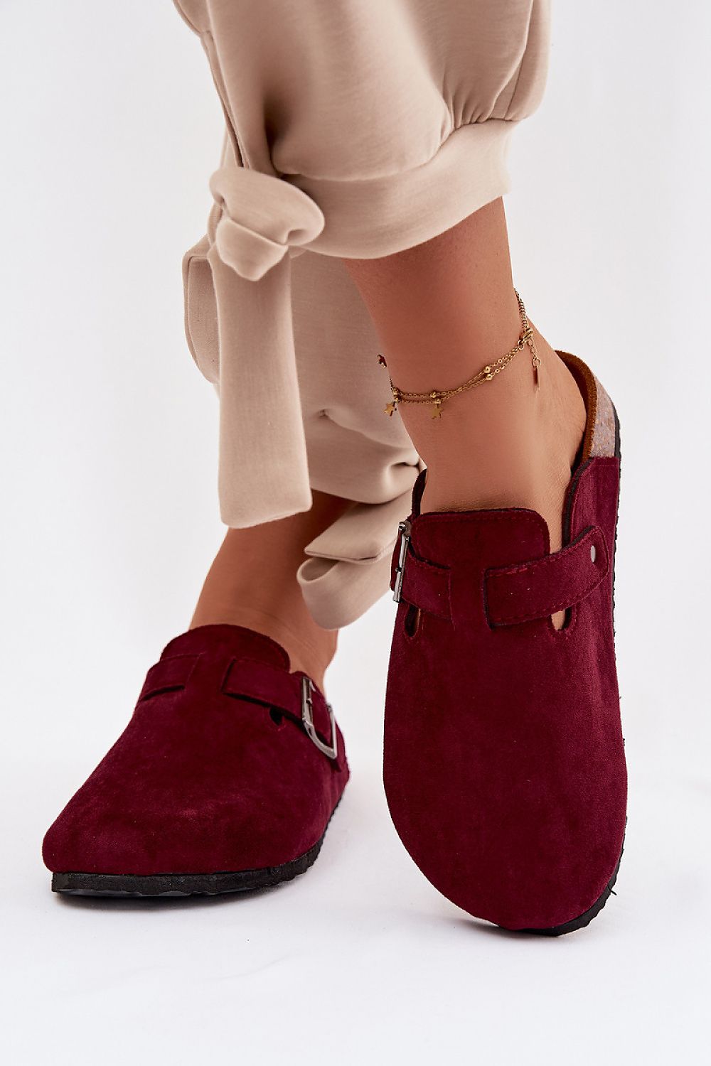  Sandał Klapki Model Delirisse 2769 Bordo - Step in style 