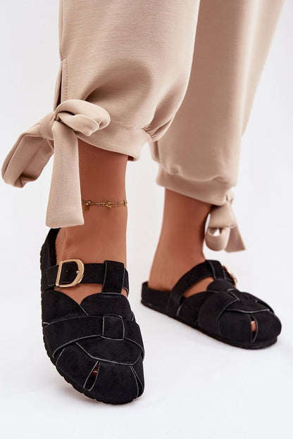  Sandał Klapki Model Ganelle 9771 Black - Step in style 