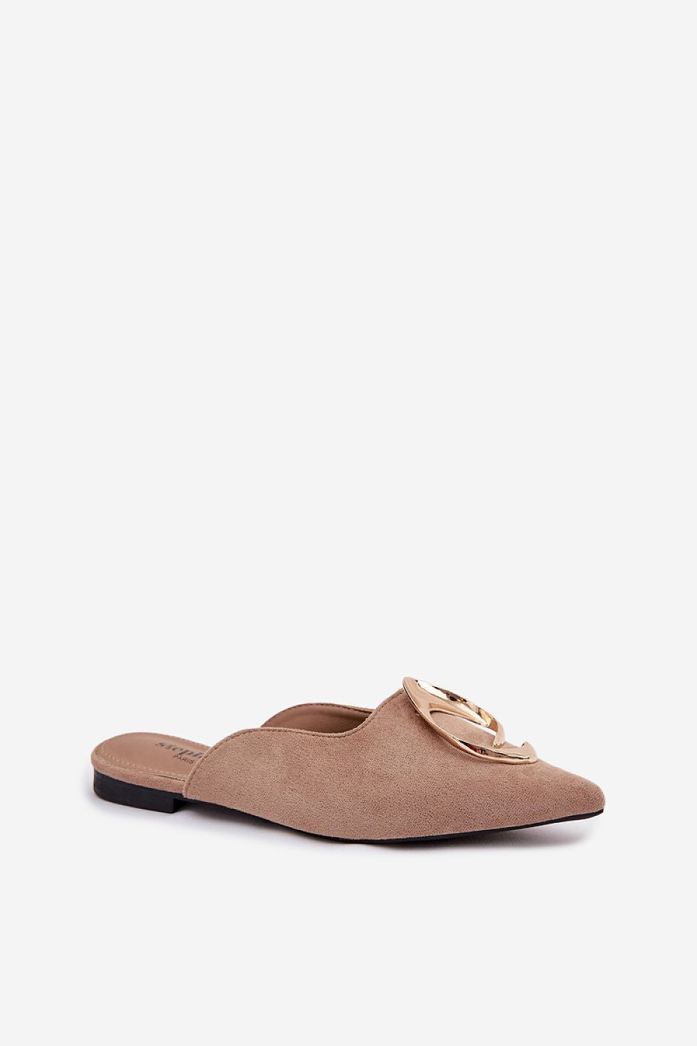  Sandał Klapki Model Galvella P-1490 Dark Beige - Step in style 