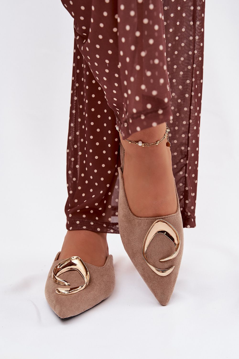  Sandał Klapki Model Galvella P-1490 Dark Beige - Step in style 