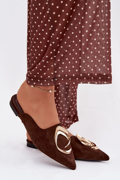 Sandał Klapki Model Galvella P-1490 Czekolada - Step in style 