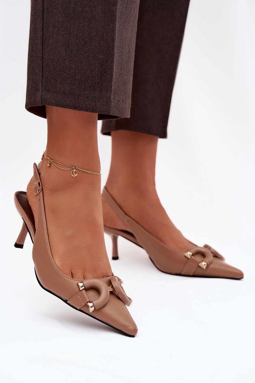  Sandały Model Brienne P-1488 Brown - Step in style 