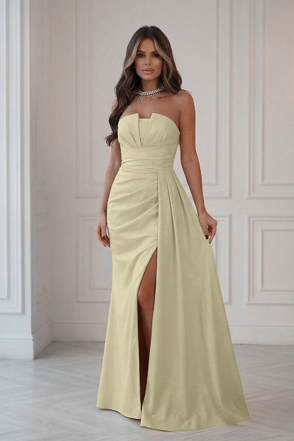  Sukienka Model 342-14 Yellow - Bicotone 