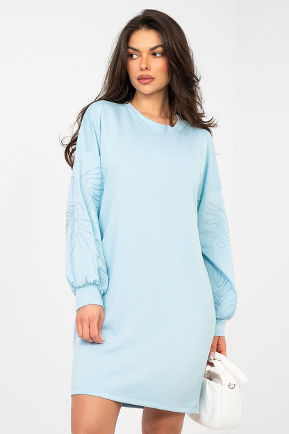  Sukienka Model RV-SK-A1064.09 Light Blue - Rue Paris 
