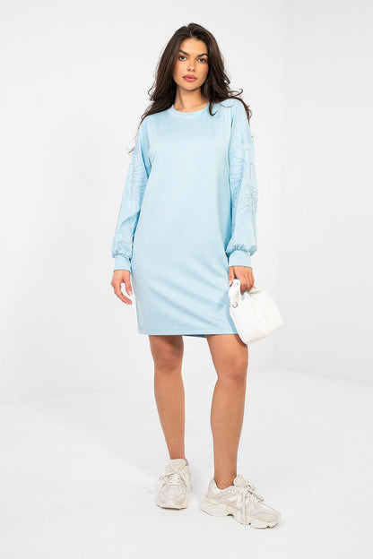  Sukienka Model RV-SK-A1064.09 Light Blue - Rue Paris 