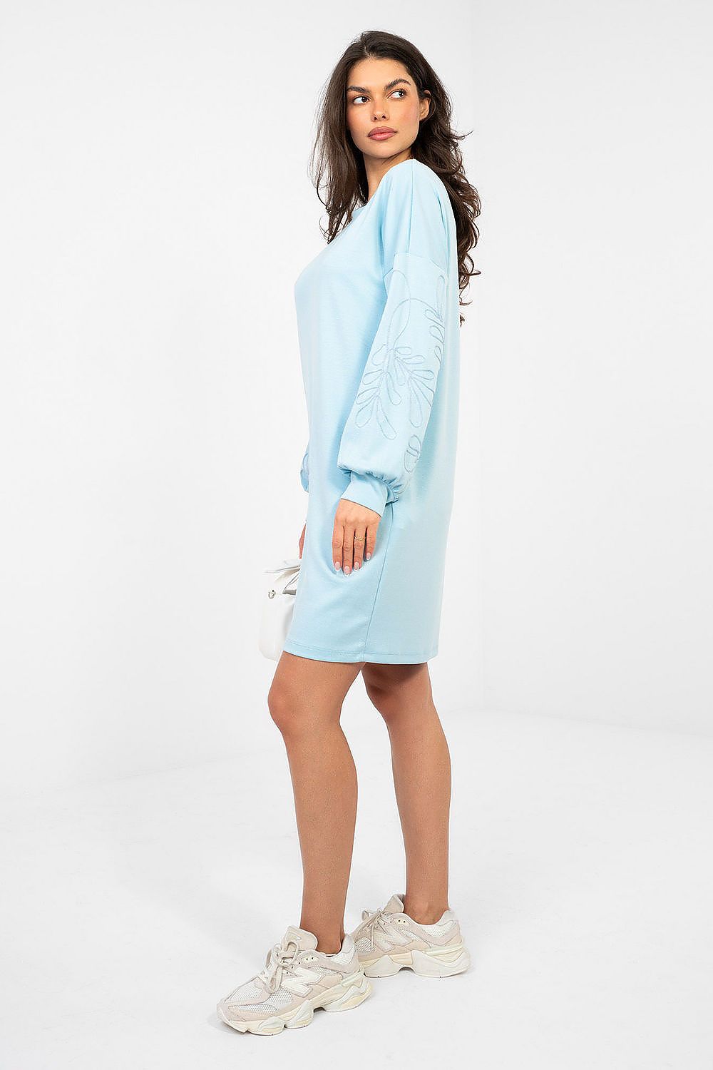  Sukienka Model RV-SK-A1064.09 Light Blue - Rue Paris 