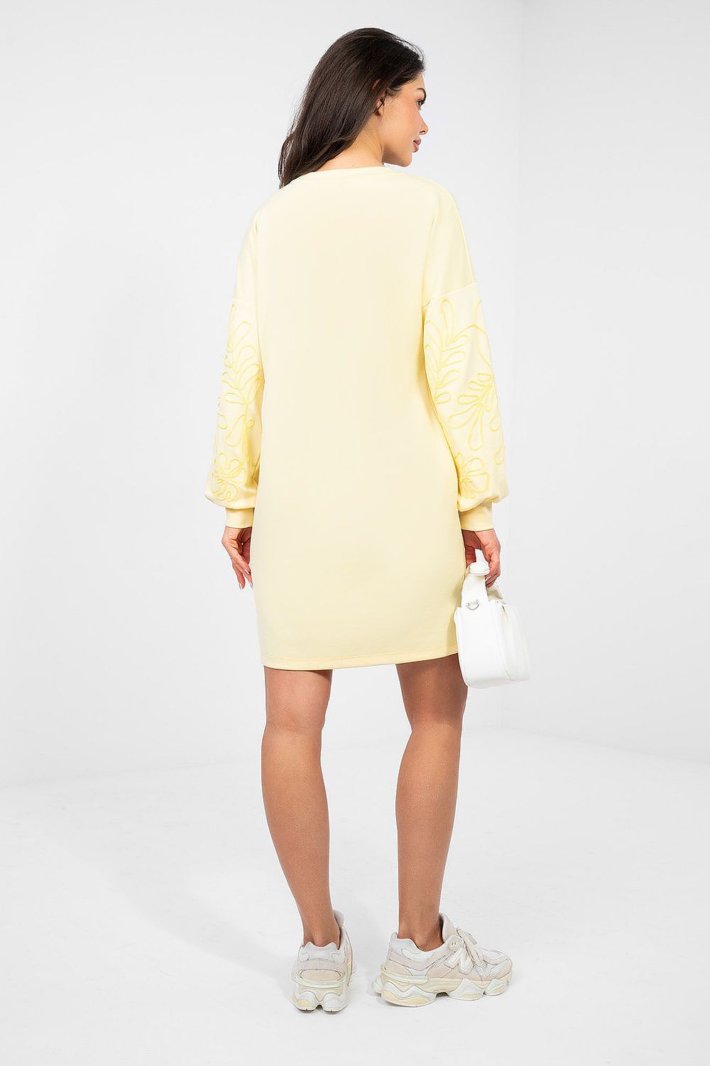  Sukienka Model RV-SK-A1064.09 Light Yellow - Rue Paris 