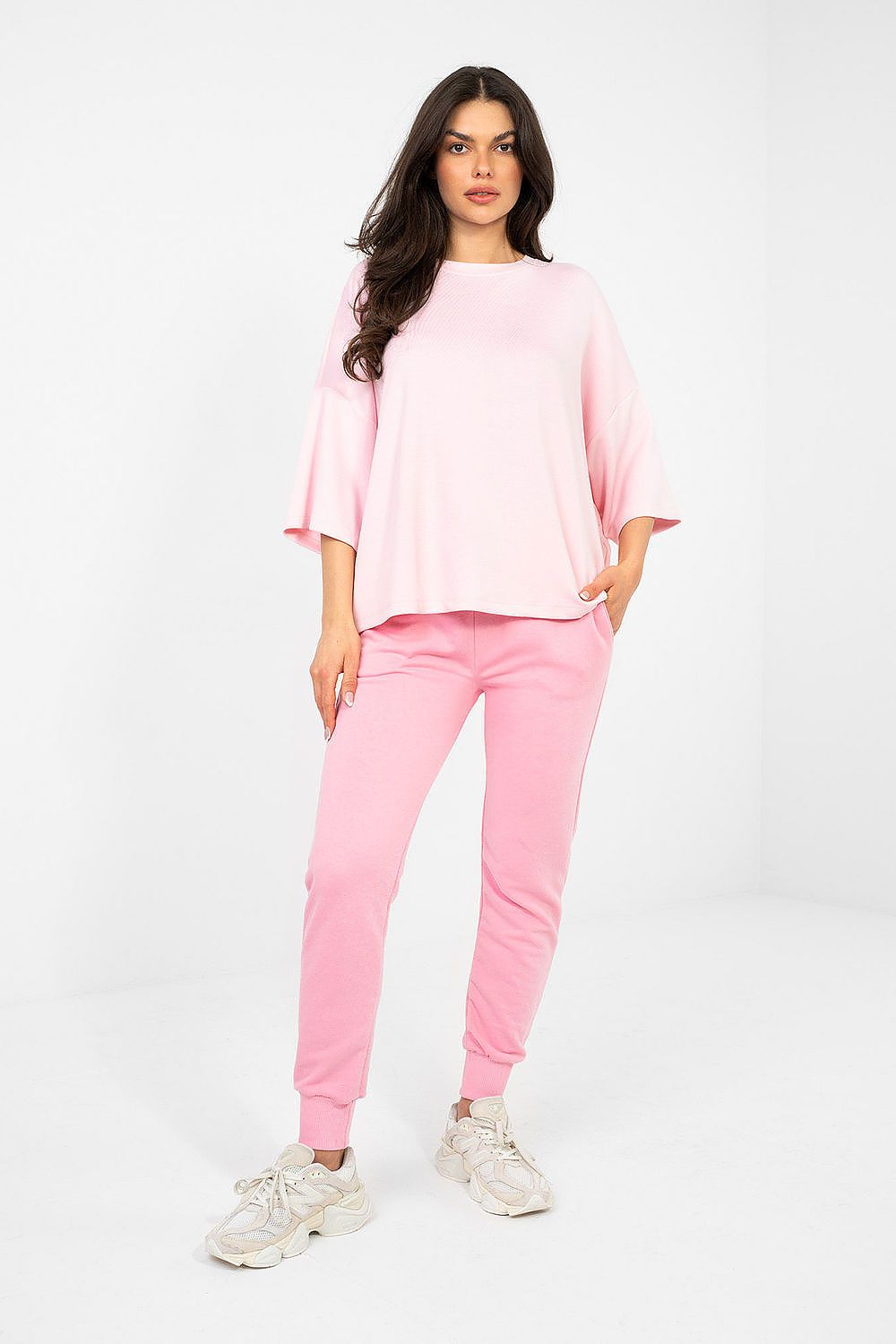   Bluzka Model RV-BZ-A1188.63 Light Pink - Rue Paris 