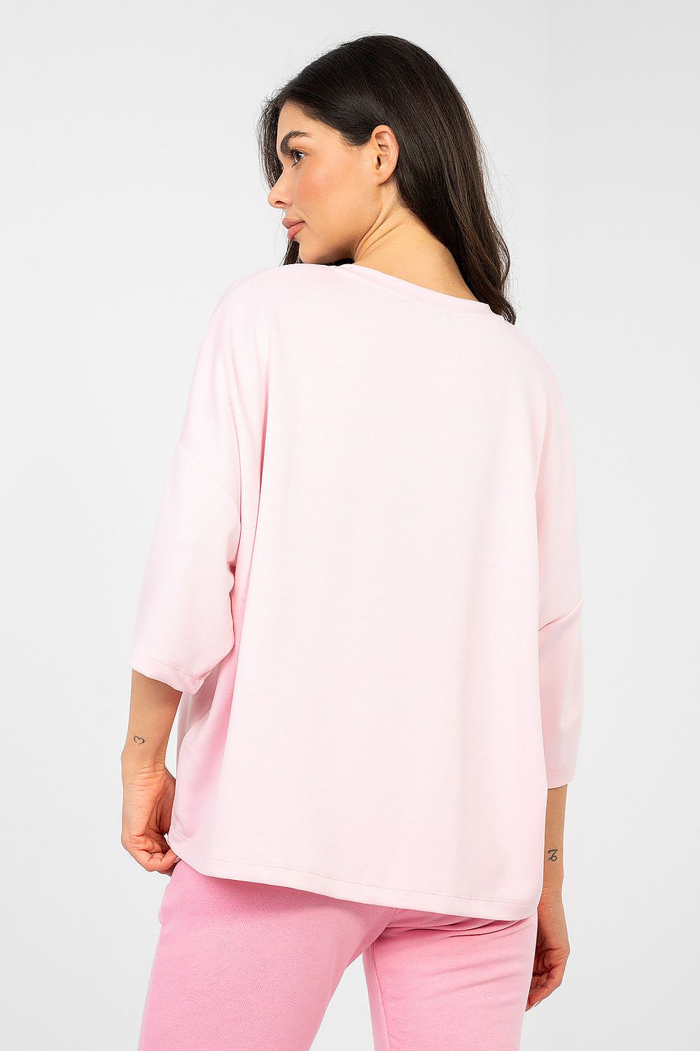   Bluzka Model RV-BZ-A1188.63 Light Pink - Rue Paris 