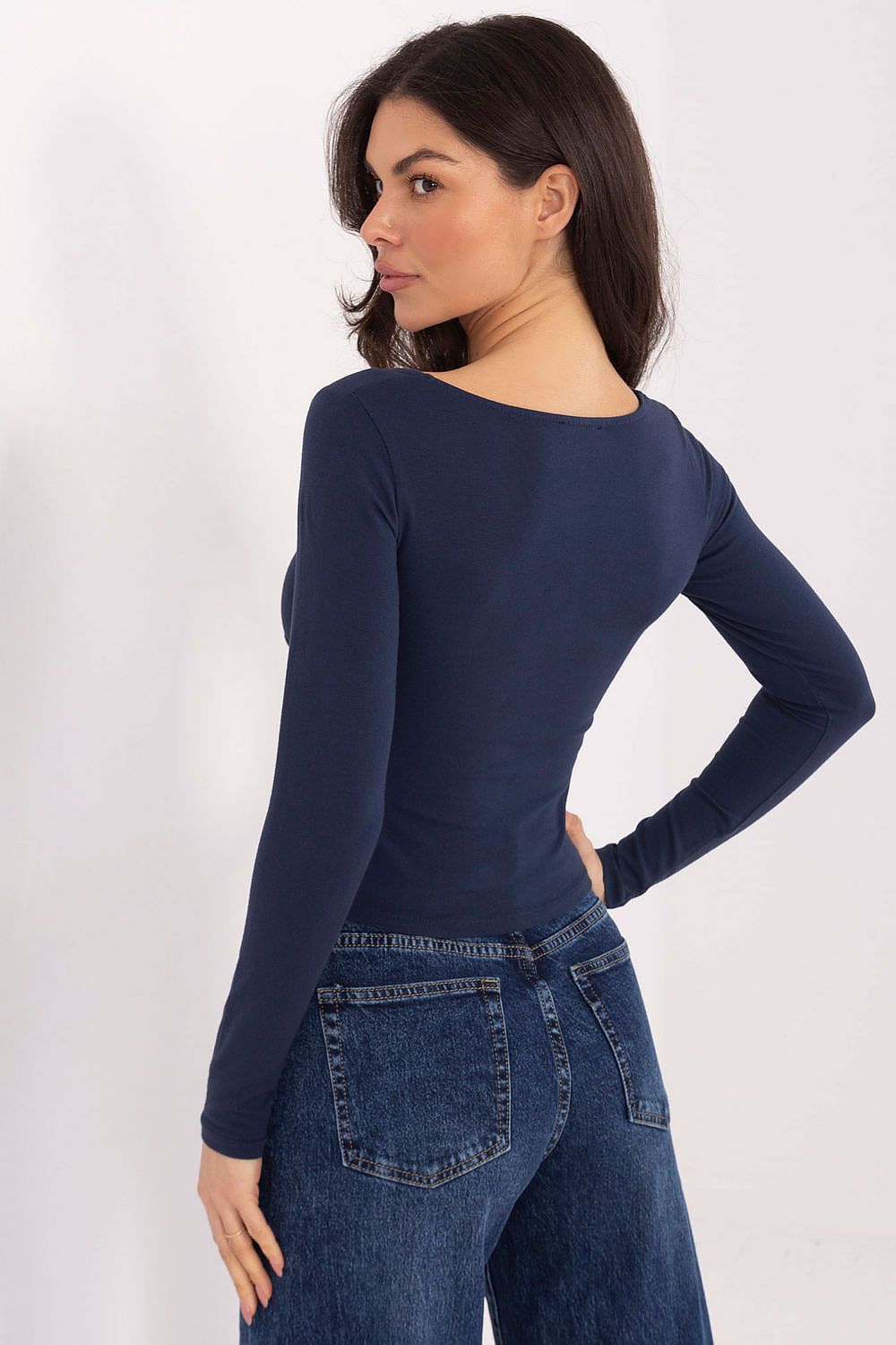   Bluzka Model WT-BZ-A1221.94 Navy - Factory Price 