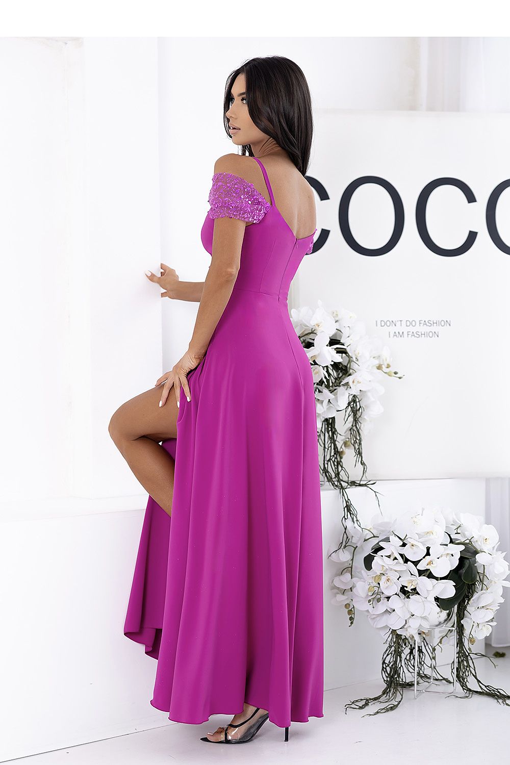  Sukienka Model Walentina Cekin 0011175. Magenta - With You 