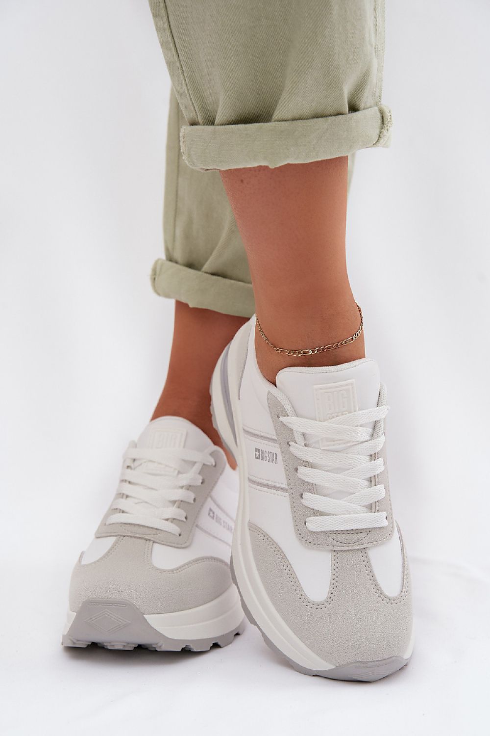   Buty Sportowe Model Big Star TT274879 HI-POLY SYSTEM White/Grey - Step in style 