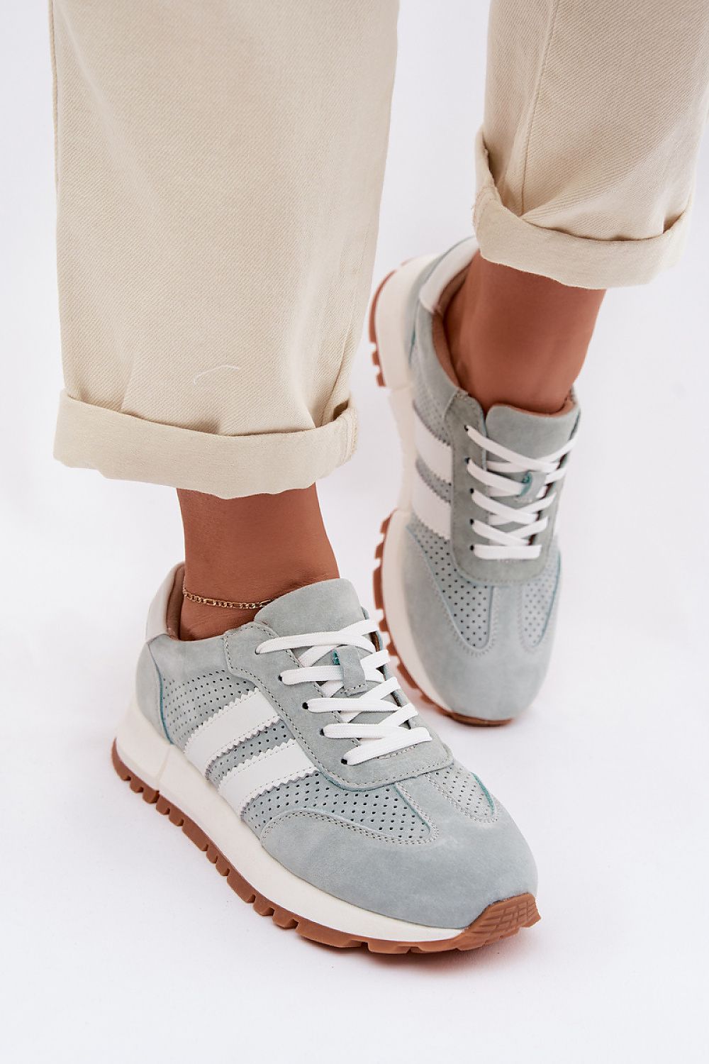   Buty Sportowe Model Marceline 26SP17-01 Mint - Step in style 