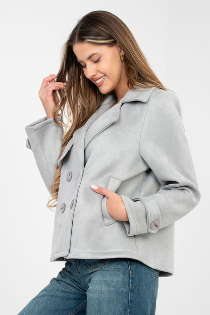  Płaszcz Damski Model IT-KR-97335.04 Light Grey - Factory Price 