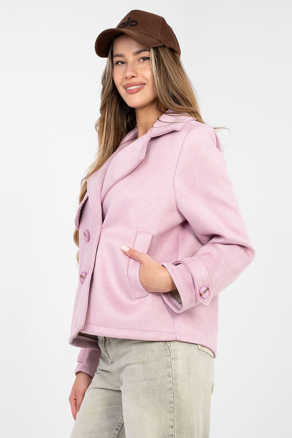   Płaszcz Damski Model IT-KR-97335.02 Light Pink - Factory Price 