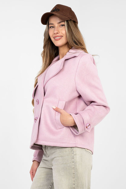   Płaszcz Damski Model IT-KR-97335.02 Light Pink - Factory Price 