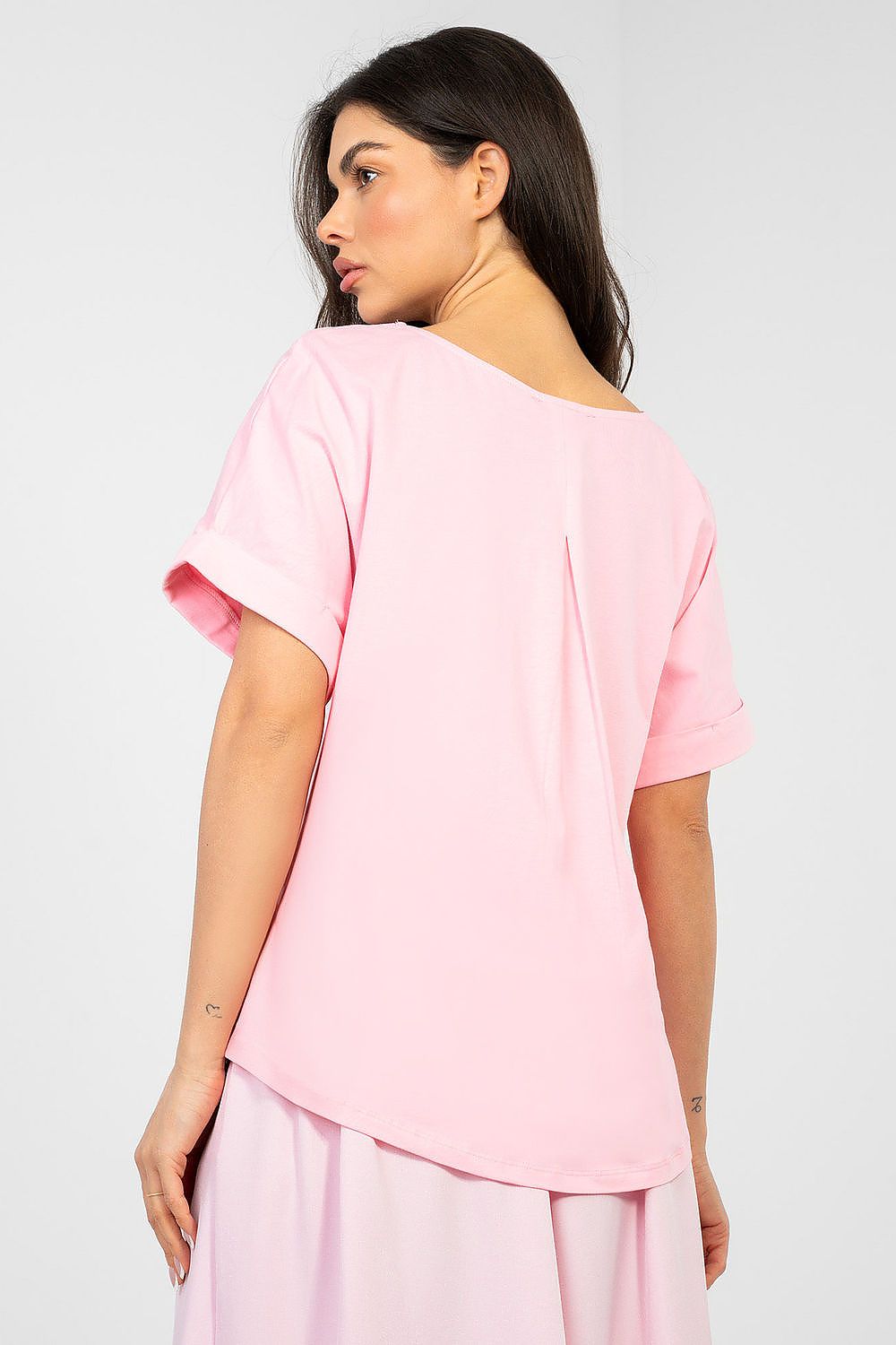   Bluzka Model RV-BZ-A1185.19 Light Pink - Rue Paris 