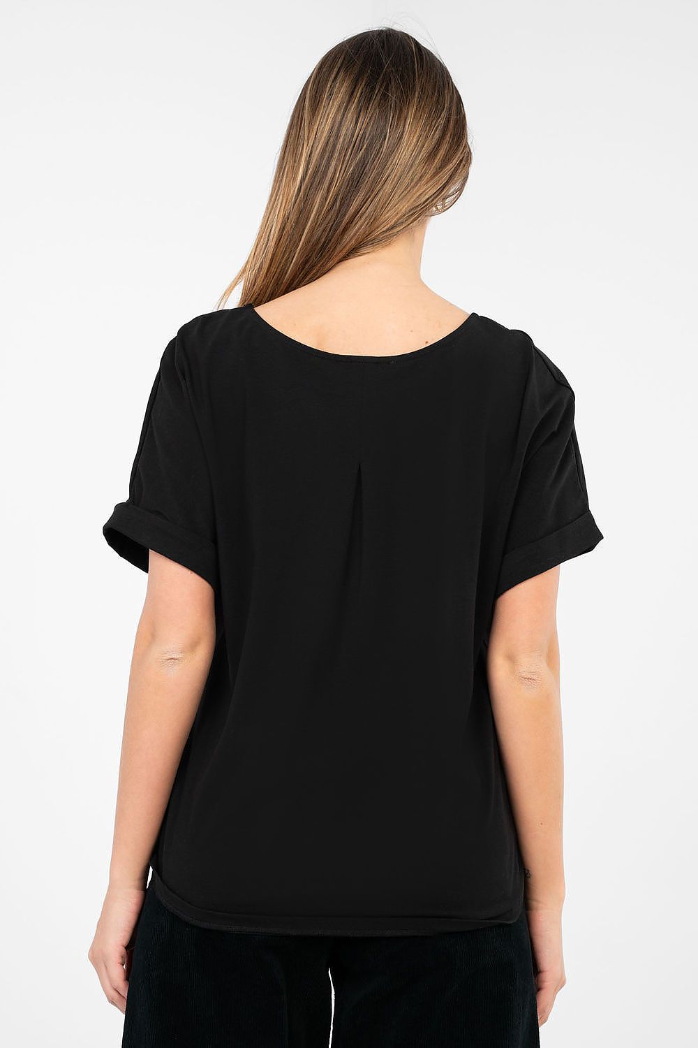   Bluzka Model RV-BZ-A1185.19 Black - Rue Paris 