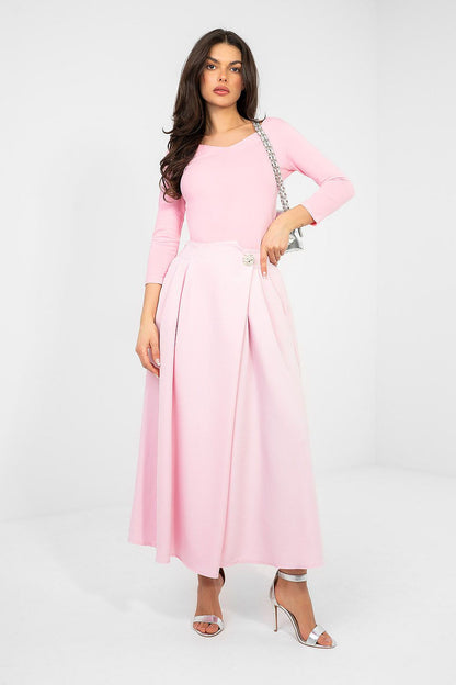   Bluzka Model RV-BZ-A1190.16 Light Pink - Rue Paris 