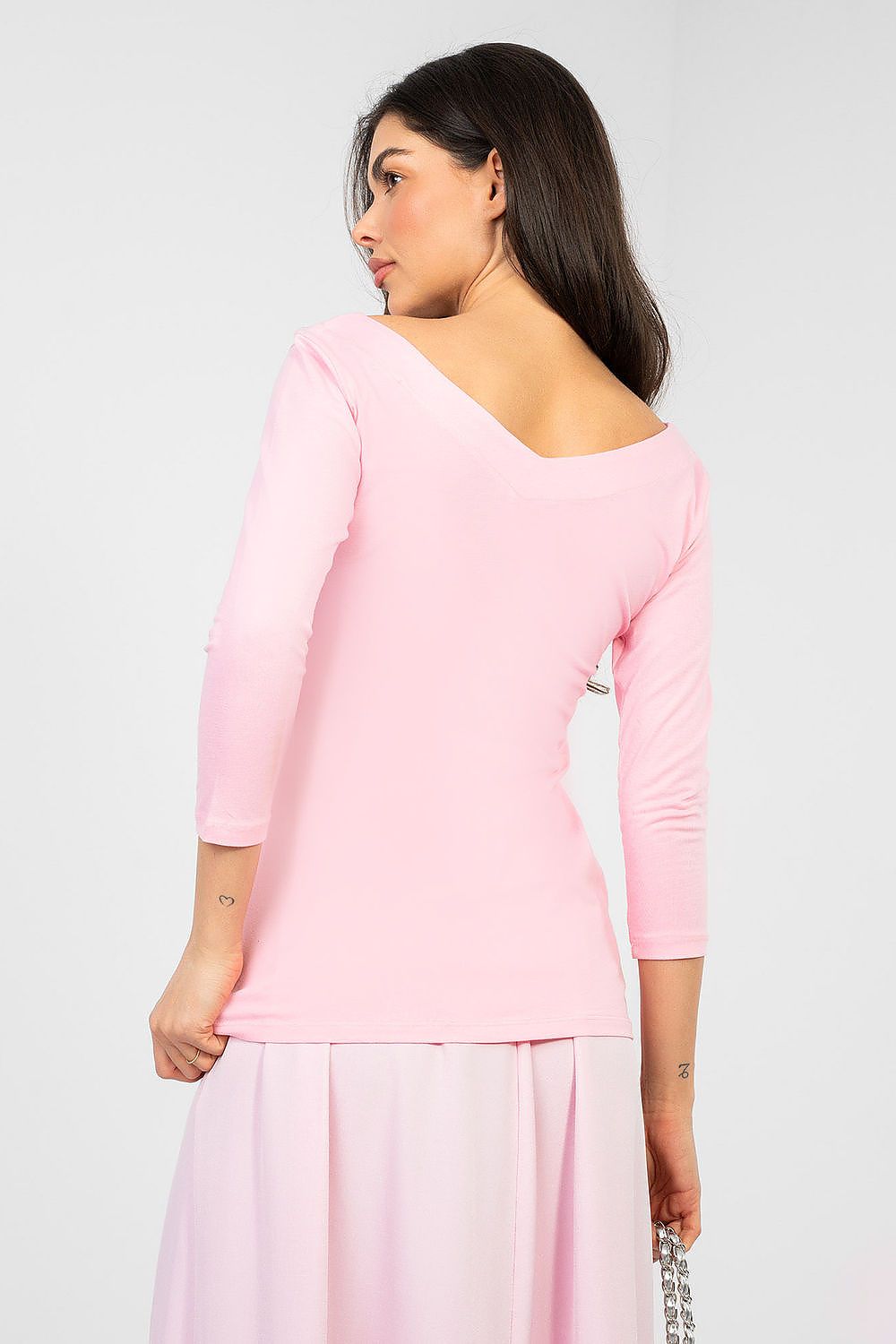   Bluzka Model RV-BZ-A1190.16 Light Pink - Rue Paris 