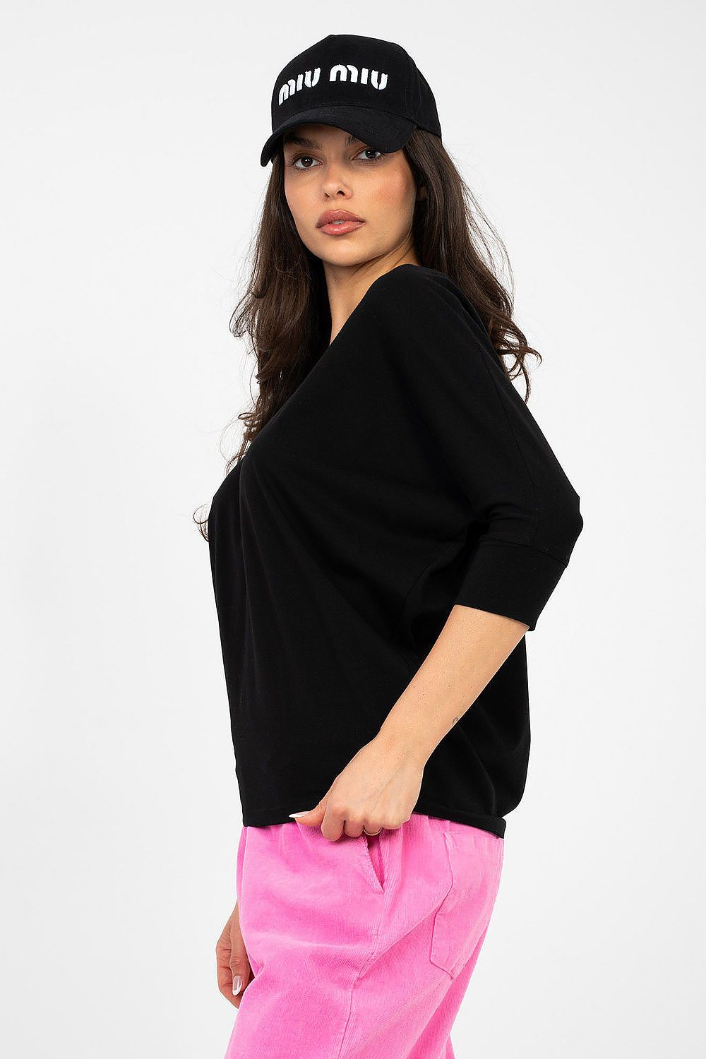   Bluzka Model RV-BZ-A1186.89 Black - Rue Paris 