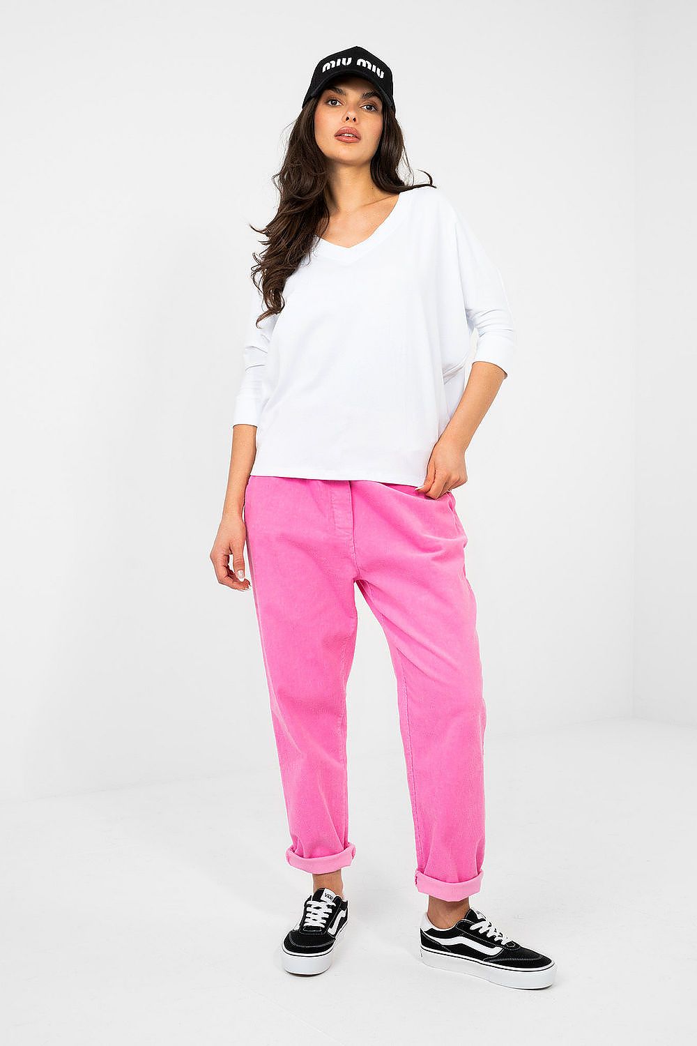   Bluzka Model RV-BZ-A1186.89 White - Rue Paris 